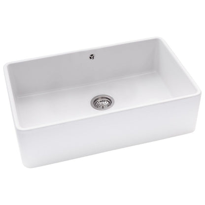 Abode Provincial Large 1B Undermount Sink - White