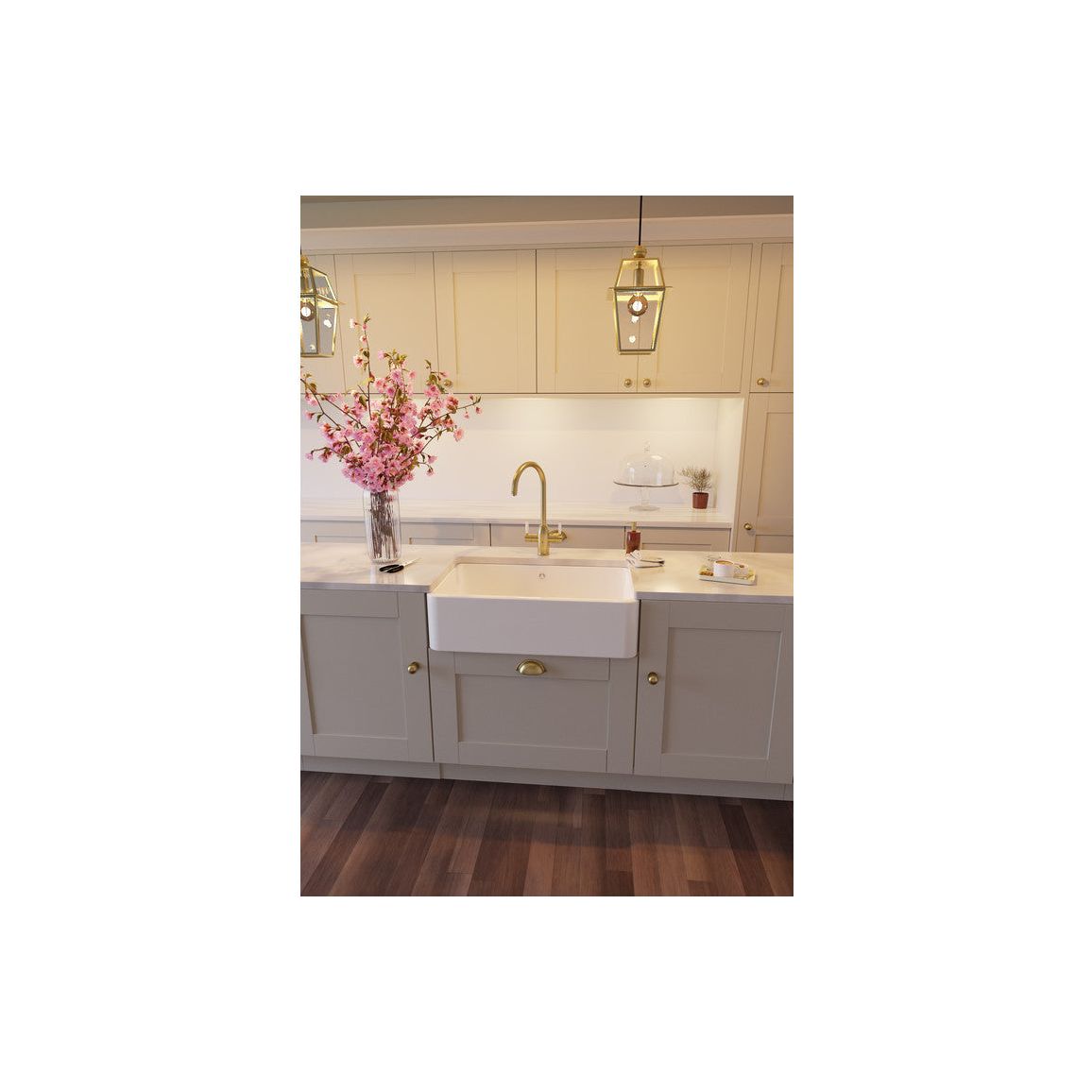 Abode Provincial Large 1B Undermount Sink - White