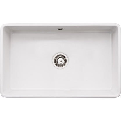 Abode Provincial Large 1B Undermount Sink - White