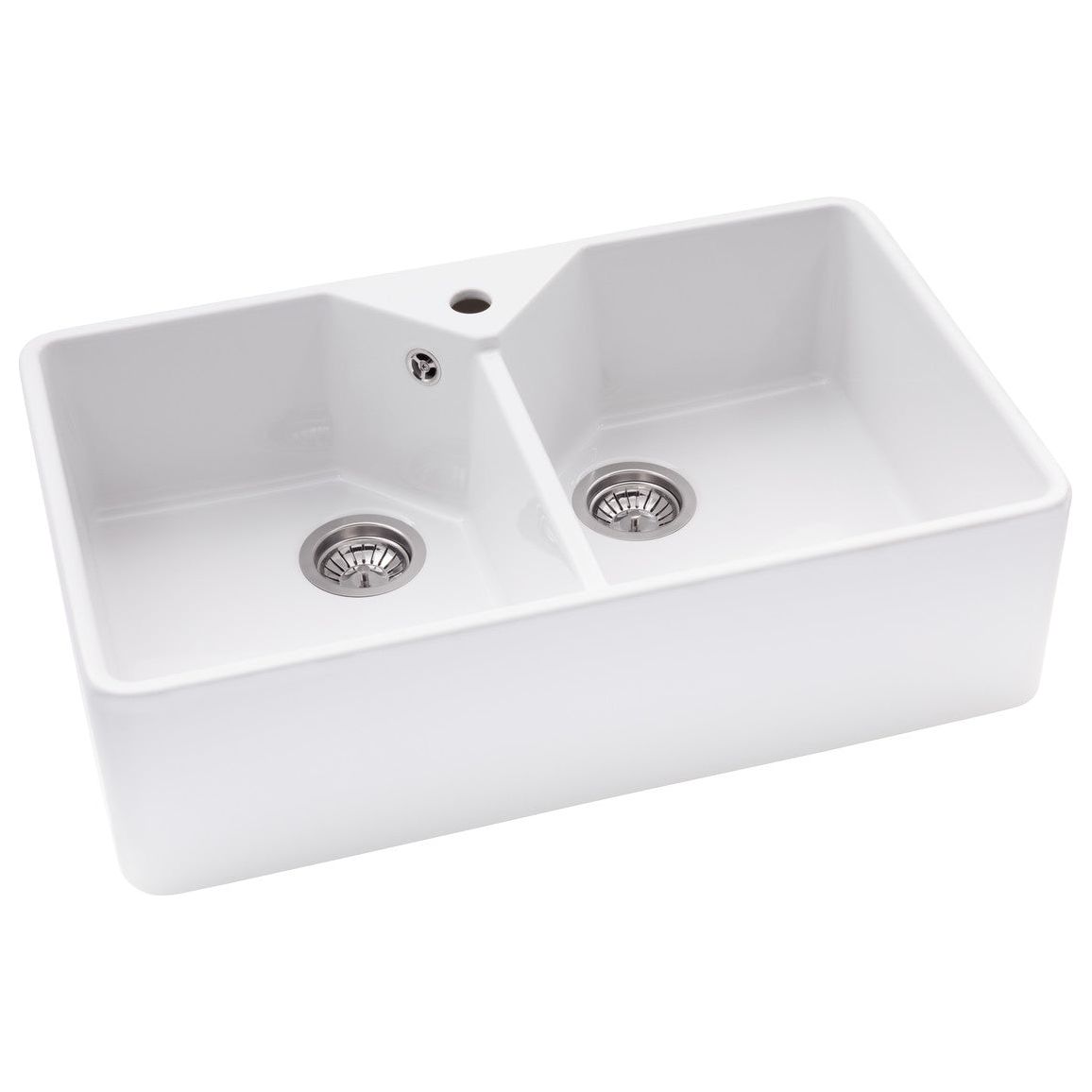 Abode Provincial Large 2B Undermount Sink - White