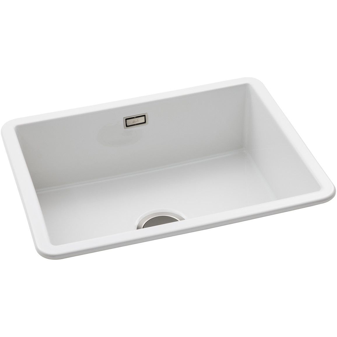 Abode Sandon Large 1B Ceramic Undermount/Inset Sink - White