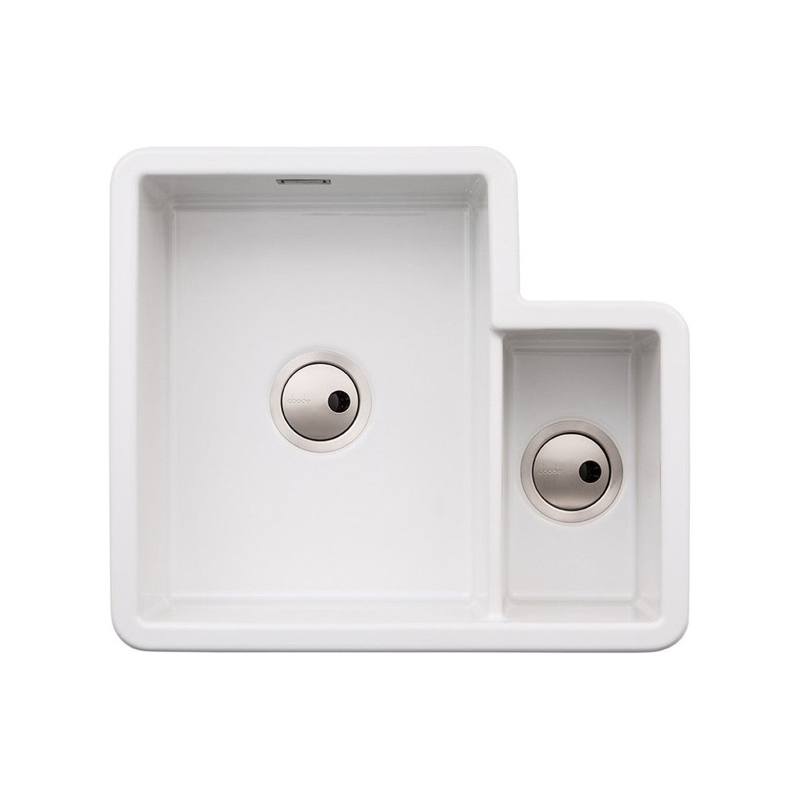 Abode Sandon 1.5B LH Ceramic Undermount/Inset Sink - White