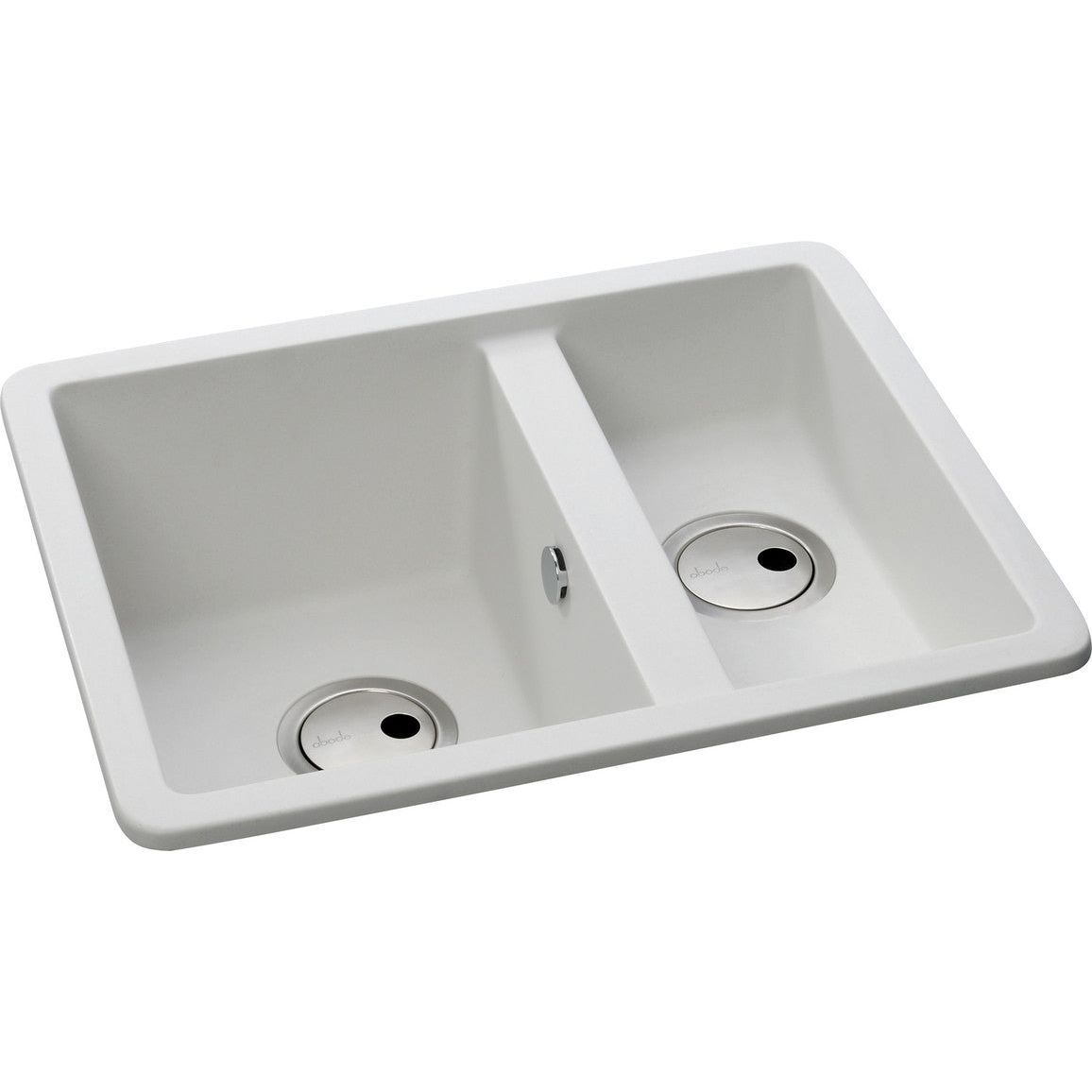 Abode Matrix Sq GR15 1.5B Granite Inset/Undermount Sink - White