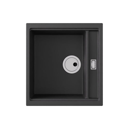 Abode Syncronist Compact 1.25B Inset/Undermount Sink - Metallic Black