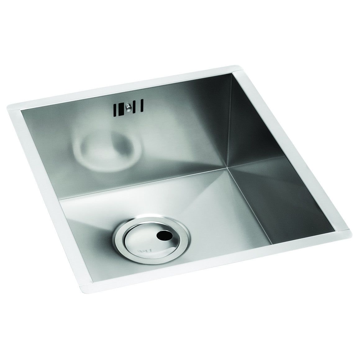 Abode Matrix R0 340mm Square 1B Undermount Sink - St/Steel