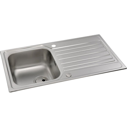 Abode Connekt 1B Inset St/Steel Sink & Atlas Tap Pack