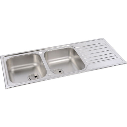 Abode Connekt 2B & Drainer Inset Sink - St/Steel