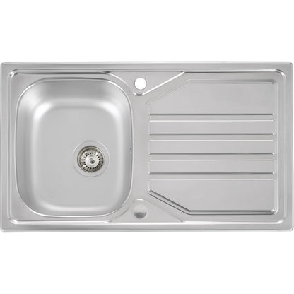 Abode Mikro 1B & Drainer Inset Sink (Boxed inc. waste) - St/Steel