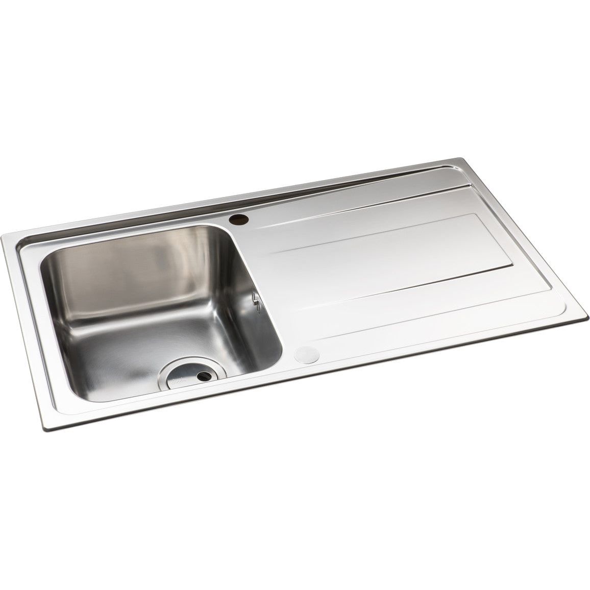 Abode Ixis Compact 1B & Drainer Inset Sink - St/Steel