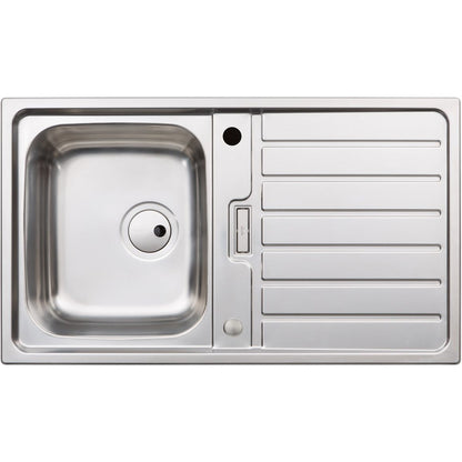 Abode Neron Compact 1B & Drainer Inset Sink - St/Steel