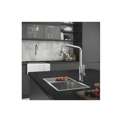 Abode Studio 1B Undermount Sink (inc. Accessories) - St/Steel