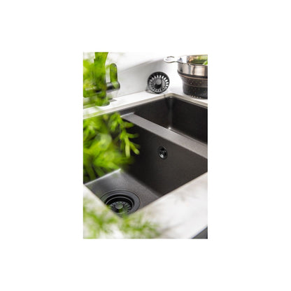 Abode Round Overflow Pipework - Matt Black