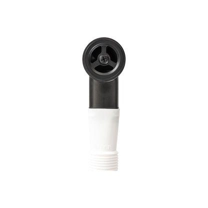 Abode Round Overflow Pipework - Matt Black