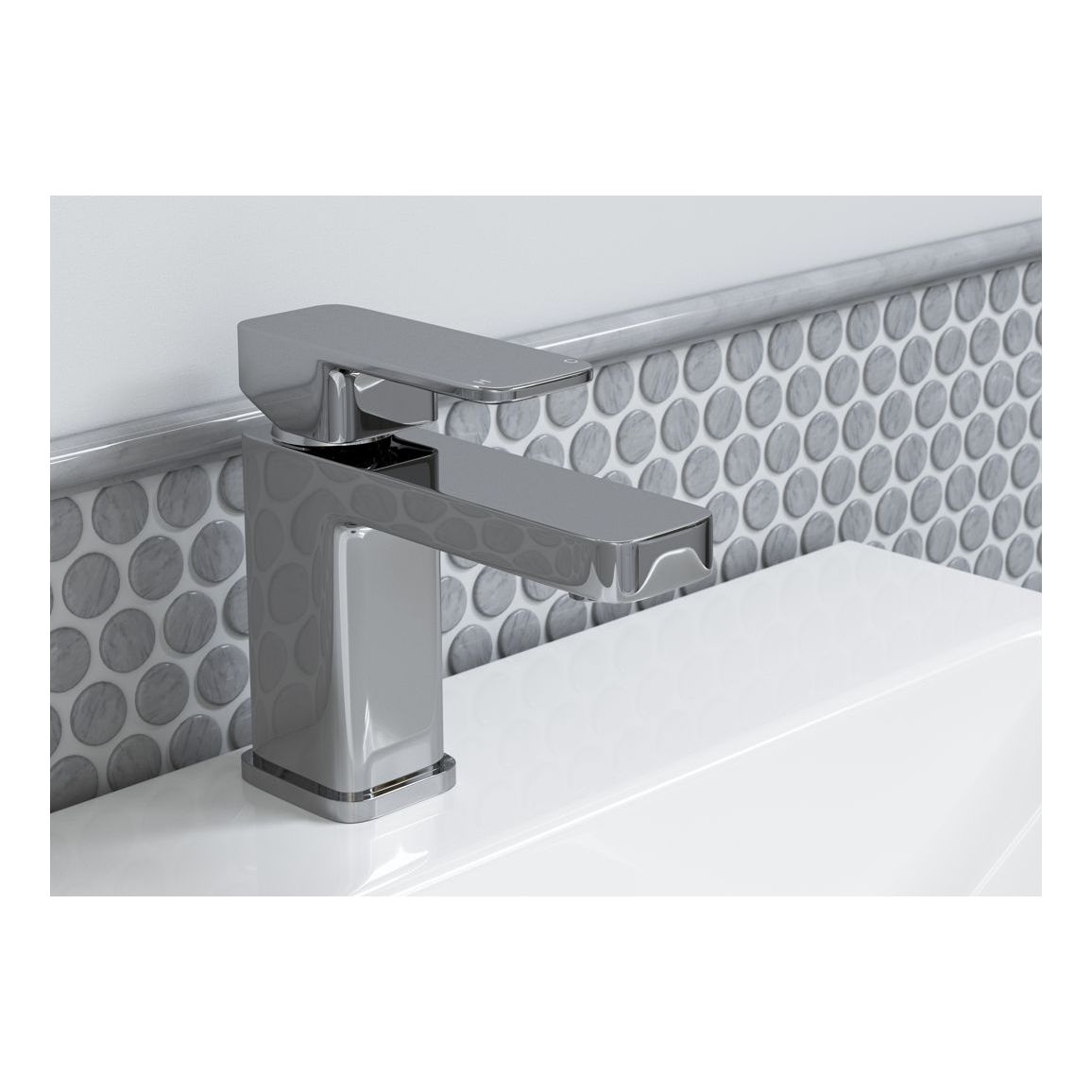 Aggrey Cloakroom Basin Mixer & Waste - Chrome