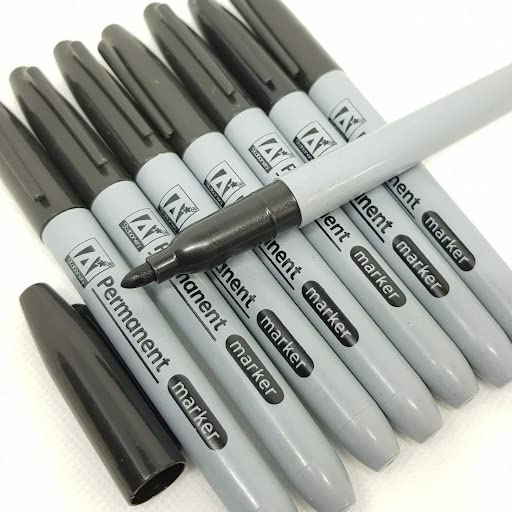 Anker Stat Permanent Markers Pack 8 Black