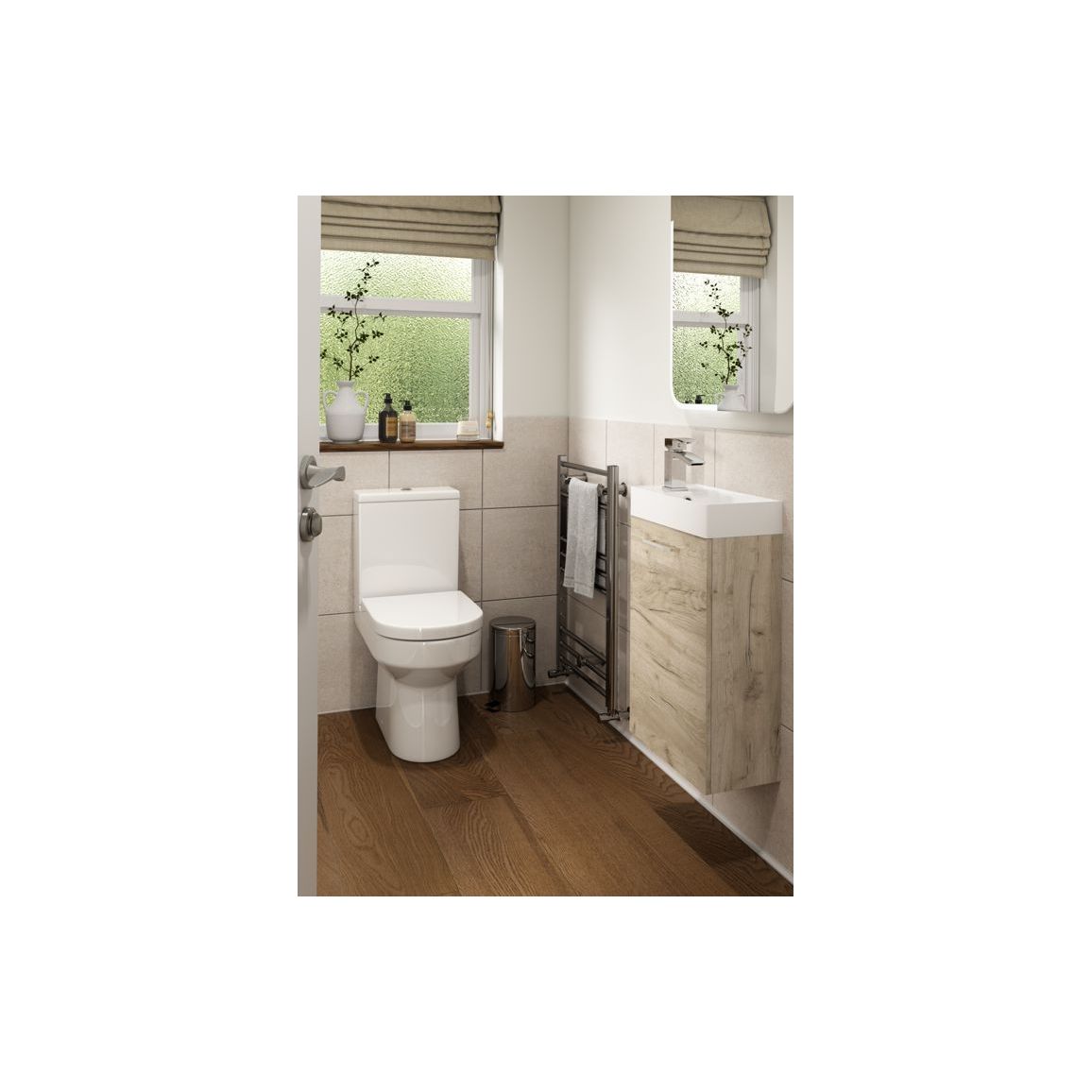 Bateba 410mm W/H Basin Unit & C/C Toilet Pack