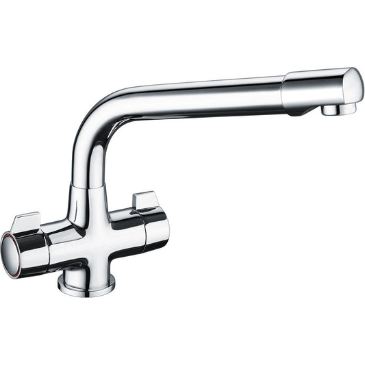 Prima Classic Dual Lever Quarter Turn Mixer Tap - Chrome