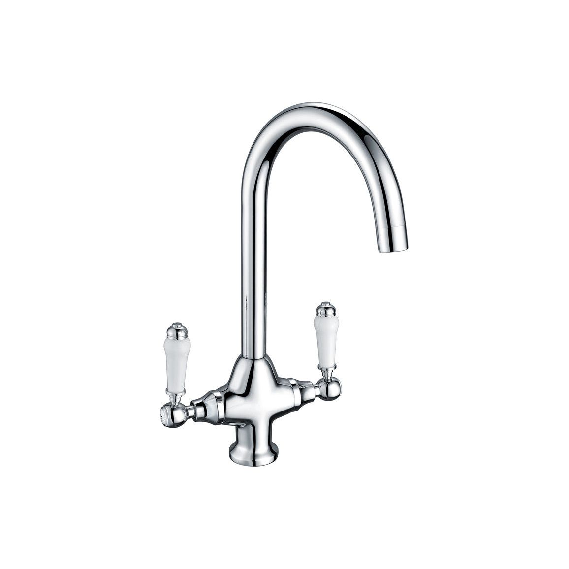 Prima Traditional Belfast Dual Lever Tap - Chrome