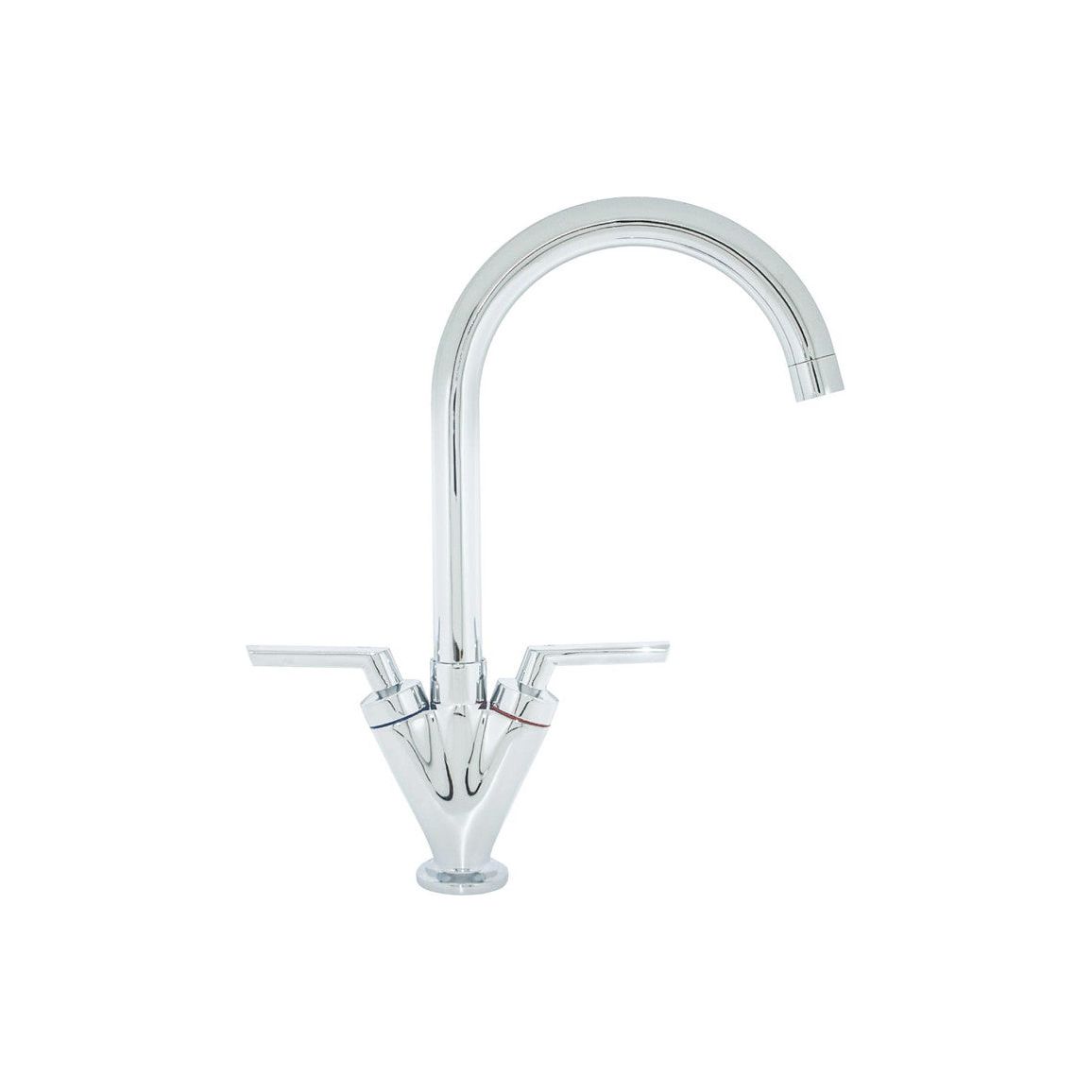 Prima V Shape Dual Lever Mixer Tap - Chrome