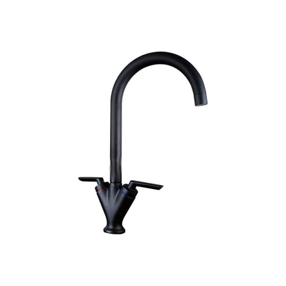 Prima V Shape Dual Lever Mixer Tap - Black