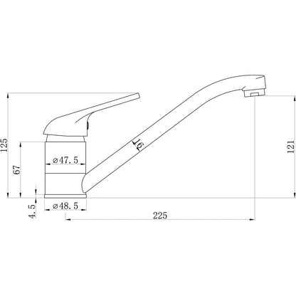 Prima Single Lever Mixer Tap - Chrome