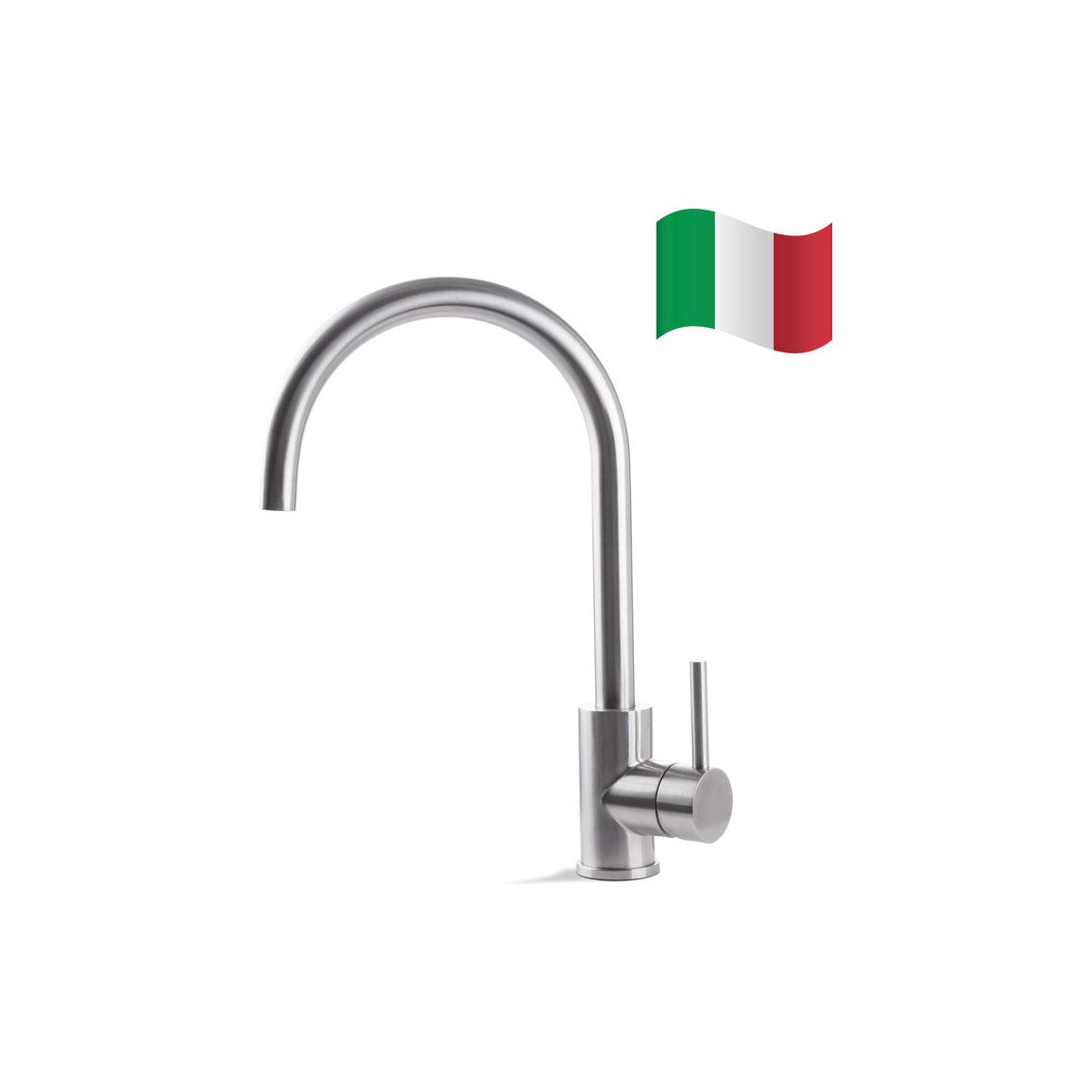 Prima+ Tiber Grifo monomando redondo - Inox/Acero