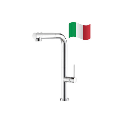 Prima+ Mosa Single Lever L-Shaped Tall Mixer Tap - Chrome