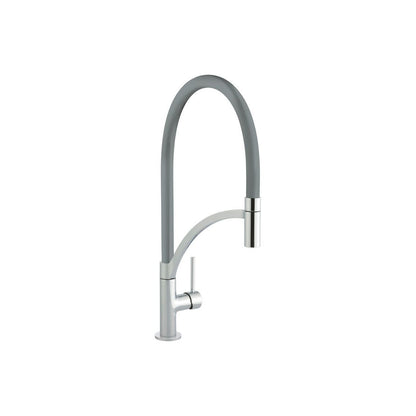 Prima+ Swan Neck Single Lever Mixer Tap w/Pull Out - Gun Metal