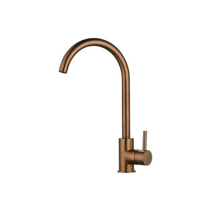 Prima Swan Neck Single Lever Mixer Tap - Copper