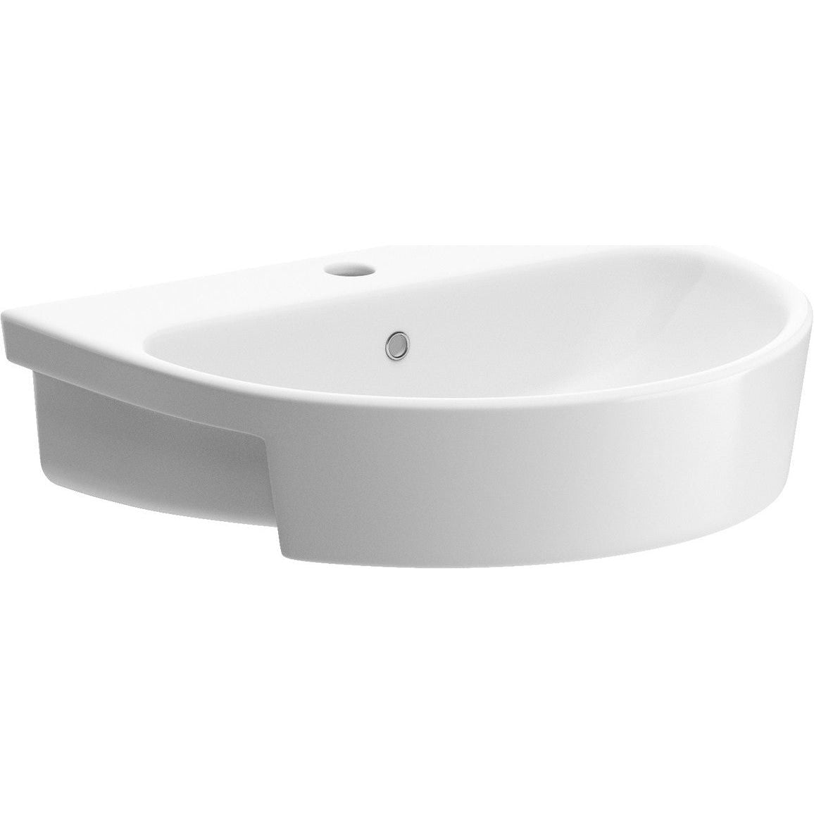 Alor 555x435mm 1TH Lavabo semi-encastré