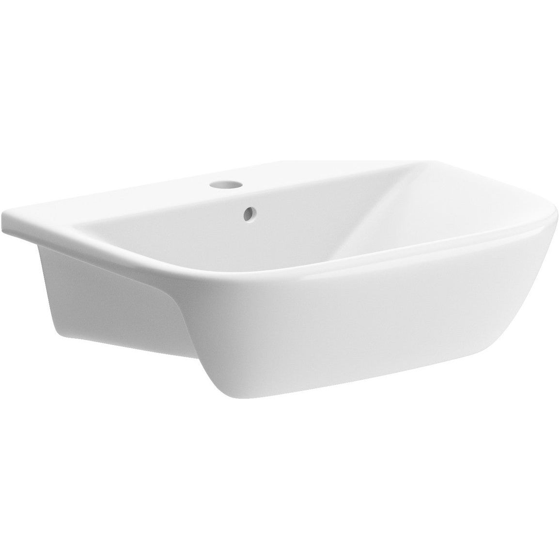 Lavabo semi-encastré Awka 520x400mm 1TH