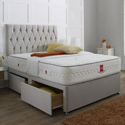 Belgravia Divan Bed Set with Button Headboard