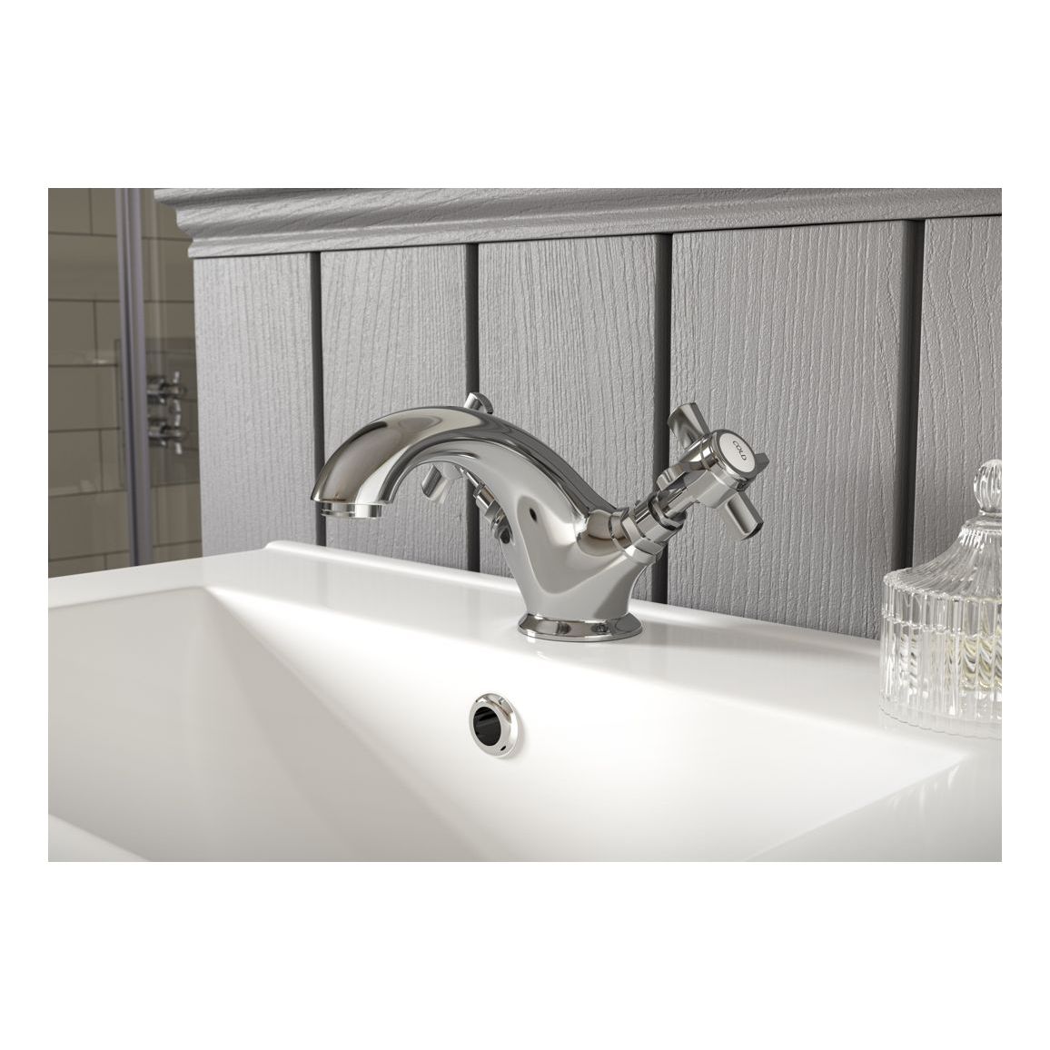 Mitigeur bain/douche sur pied Neni - Chrome