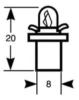 Ring Tachograph Panel Bulb