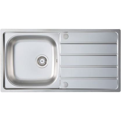 Prima 1B 965x500mm Inset Sink - St/Steel