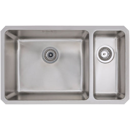 Prima+ Fregadero bajo encimera grande 1.5B R25 LH - Inox/Acero