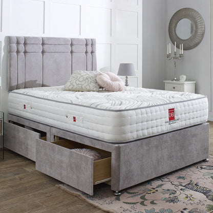 Canterbury Divan Bed Set with Button Headboard