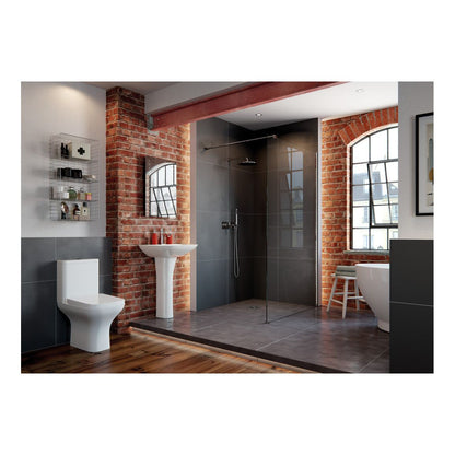 Awka Short Projection Close Coupled Open Back WC & Wrapover Soft Close Seat