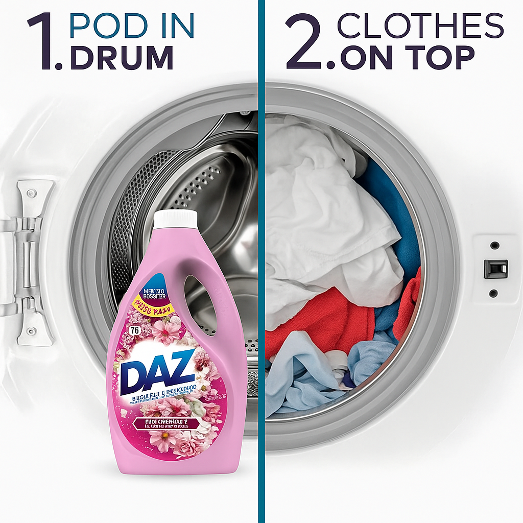Daz Laundry Liquid Detergent Wht/Col 75wsh
