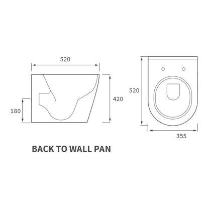 Alor Back To Wall WC & Soft Close Seat