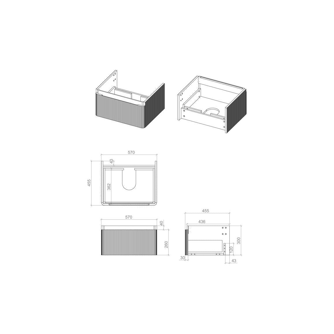 Suite de céramiques Pepple 4 pièces