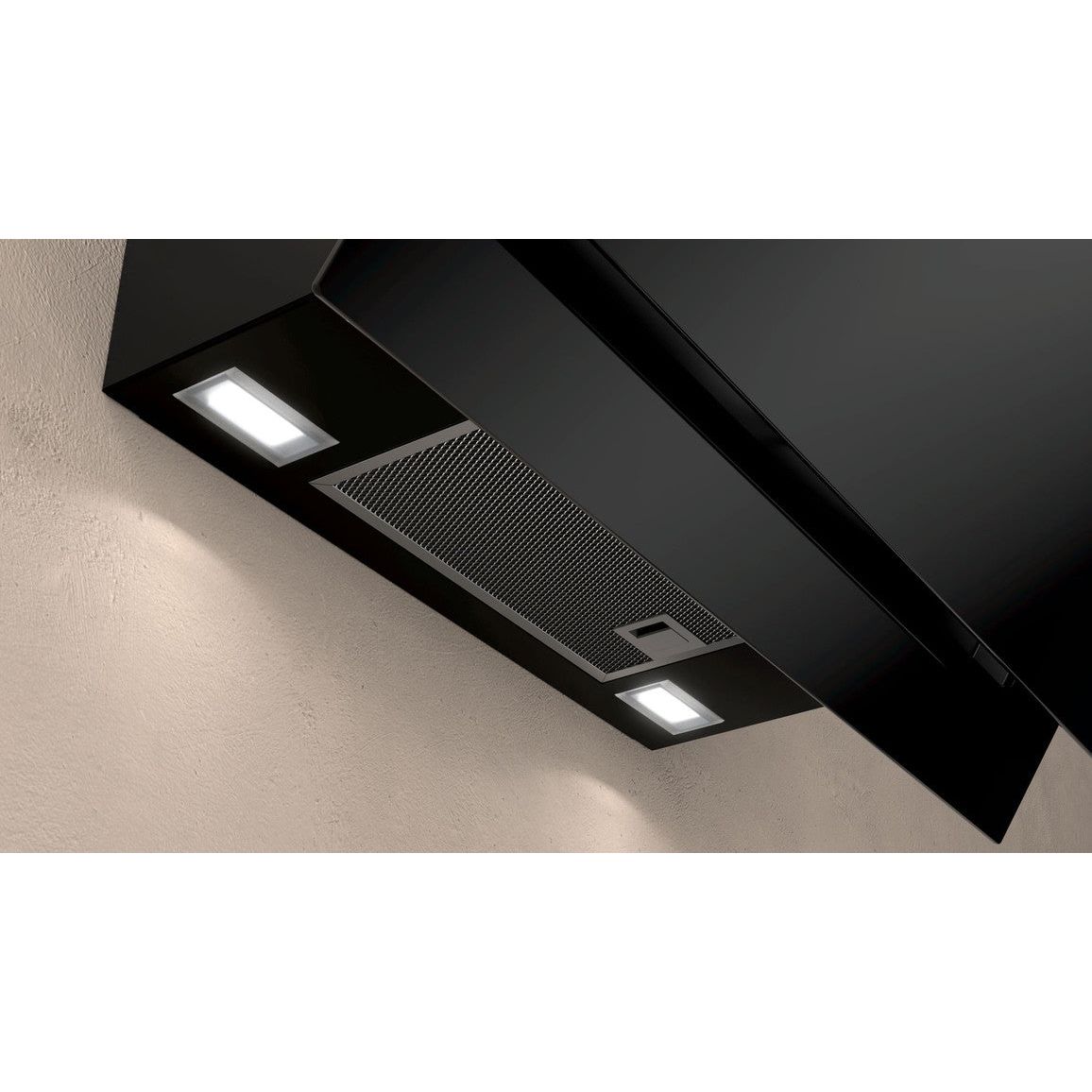 Neff N50 D65IHM1S0B 60cm Angled Glass Chimney Hood - Black