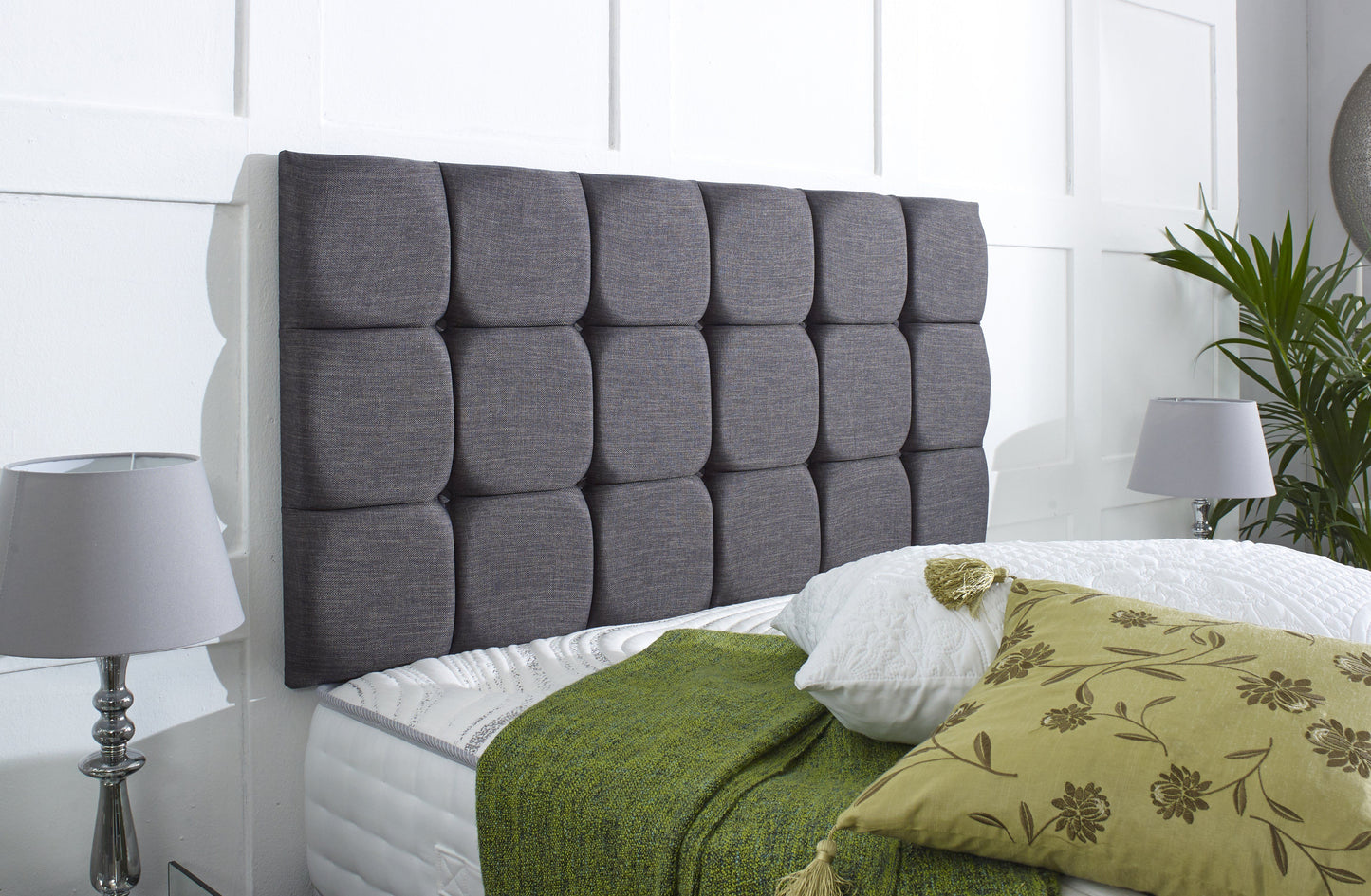 Cambridge Divan Bed Set with Button Headboard