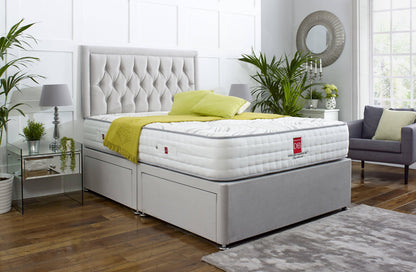 Windsor Divan Bed Set with Button Headboard