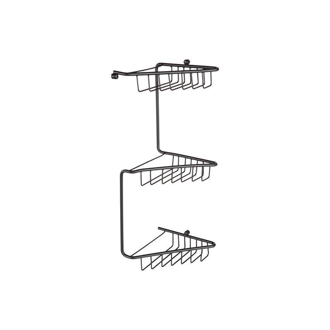 Rockwood 3-Tier Corner Shower Caddy - Black