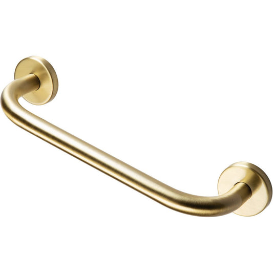 Straight 35cm Grab Rail - Brushed Brass