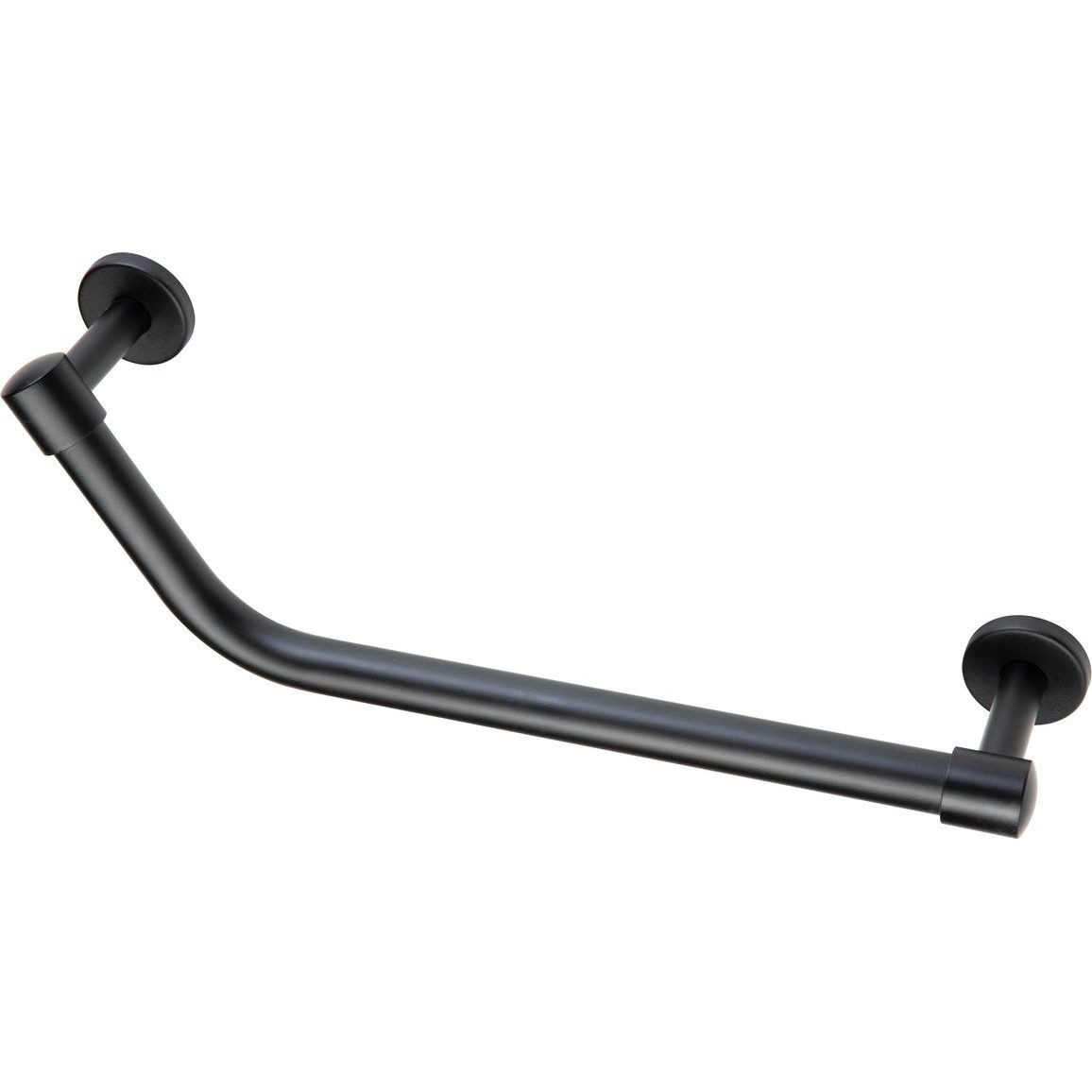 Angled 40cm Grab Rail - Matt Black