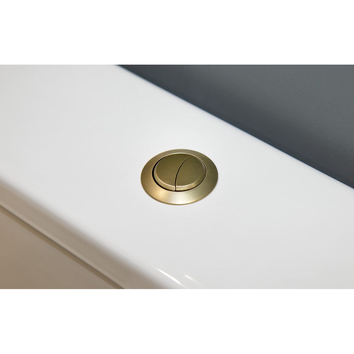 Dual Push Button Cover (Cable) - Brushed Brass