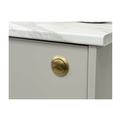 Dual Push Button Cover (Rod) - Brushed Brass