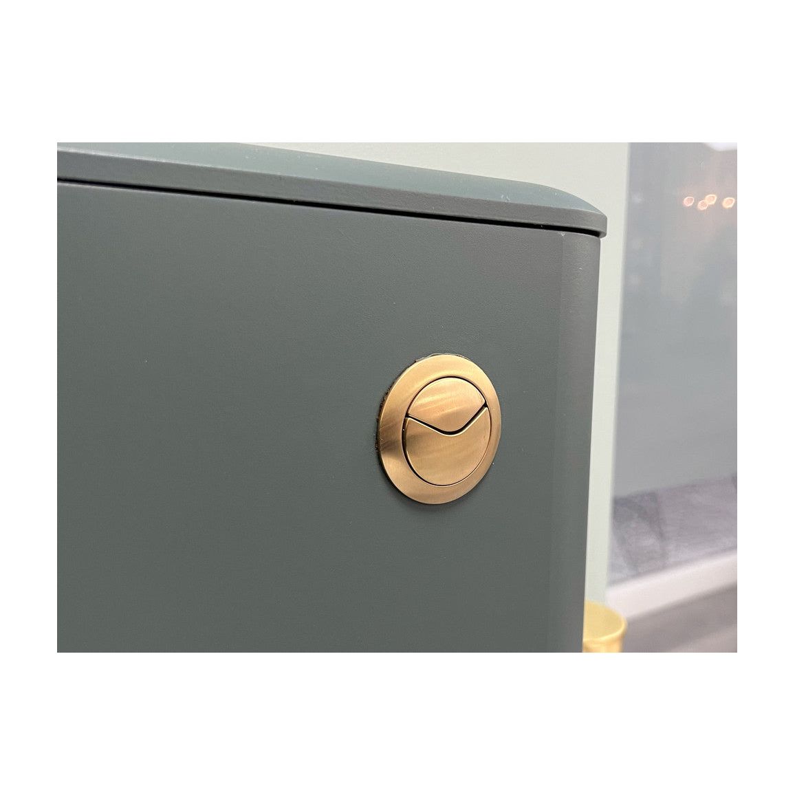 Dual Push Button Cover (Rod) - Brushed Brass